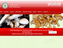 Tablet Screenshot of mushroomsforest.com